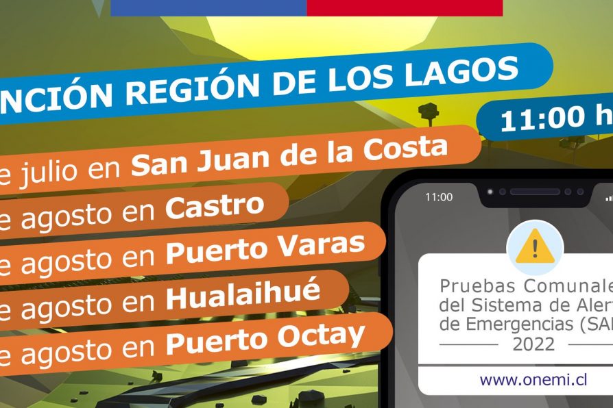 <strong>Este jueves Onemi realiza Prueba del Sistema de Alerta de Emergencia en San Juan de la Costa</strong>