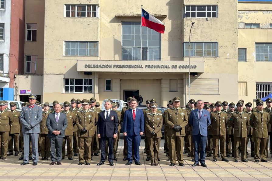 Delegado Presidencial de Osorno reafirma compromiso con Carabineros en su 99° aniversario